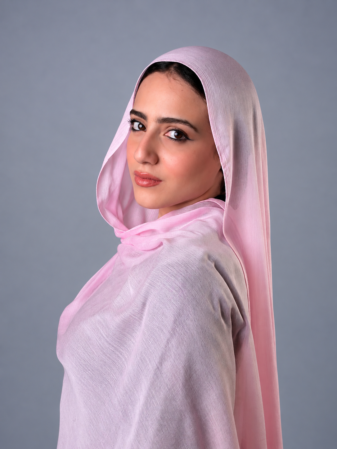 Linen quresha-pink