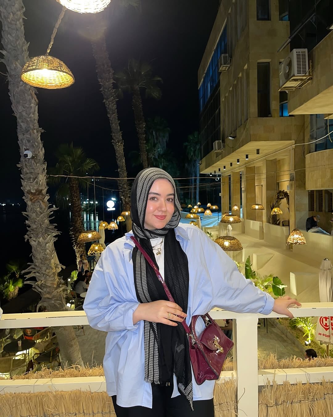 Black embroidered linen