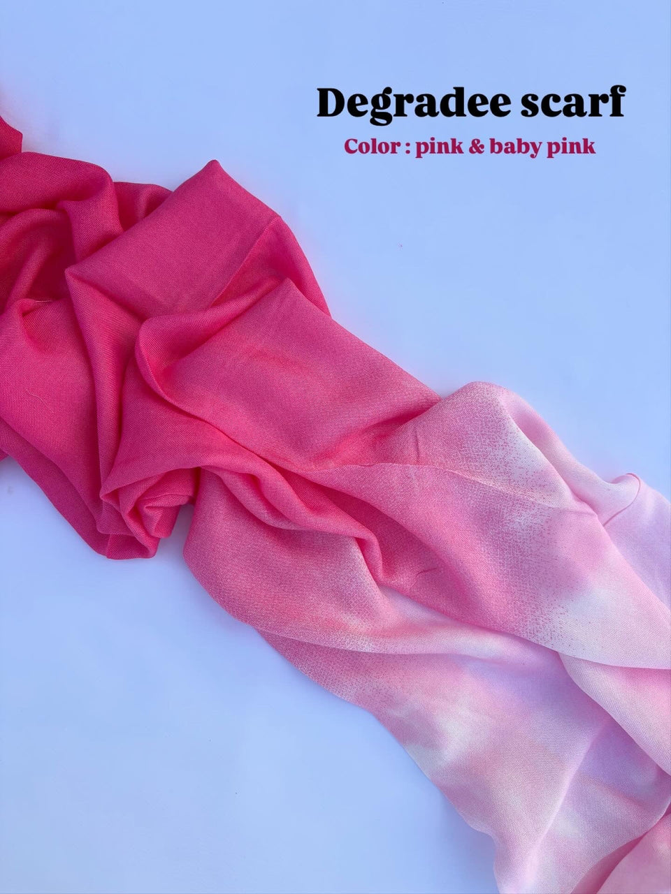 Degradee pink & baby pink