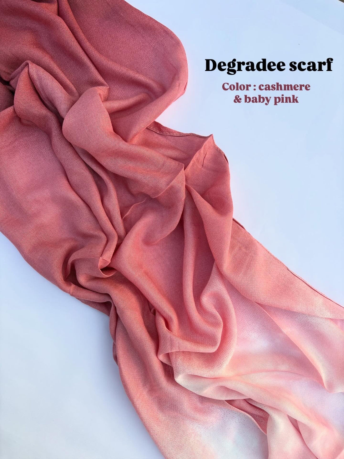 Degradee cashmere & baby pink
