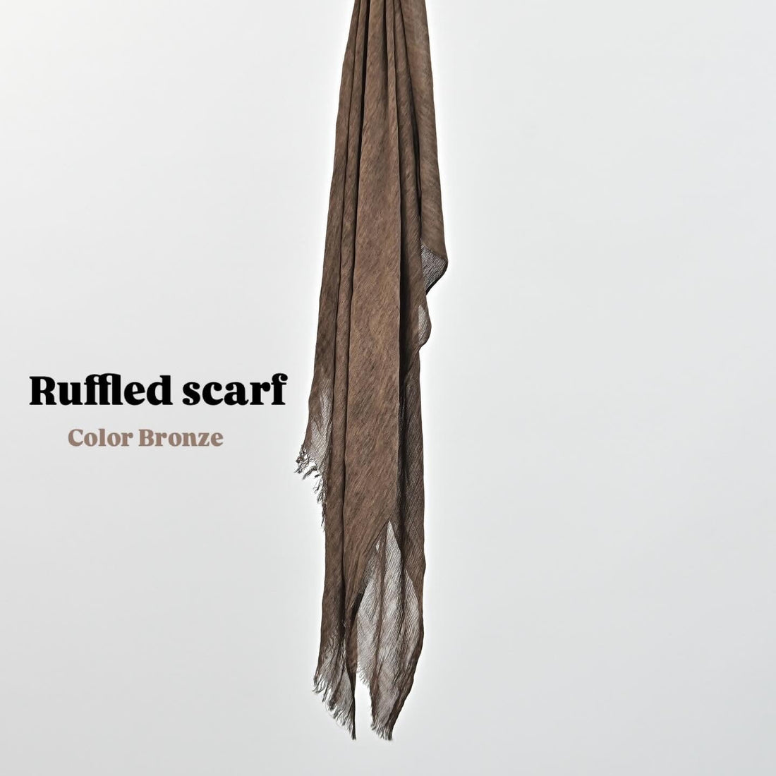 Ruffled scarf ( Bronze )