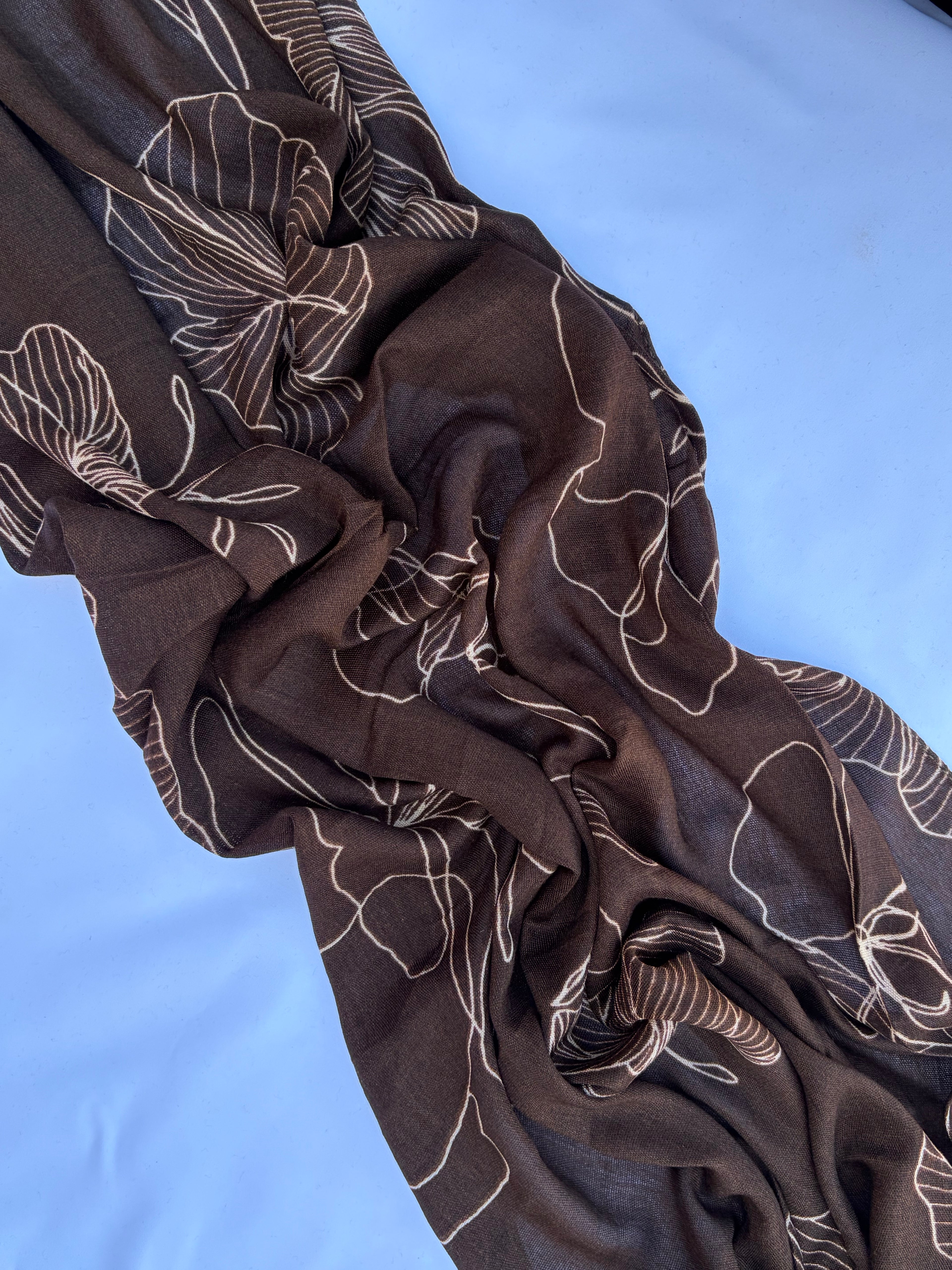 Brown flower paint