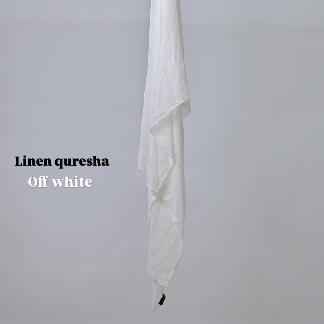 Linen quresha ( off white)