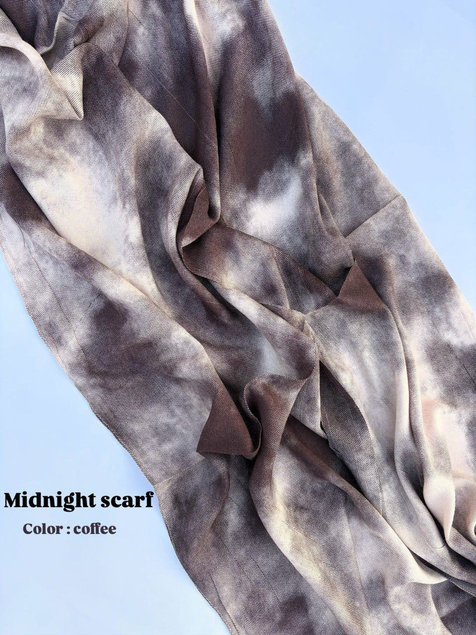 Midnight scarf - coffee