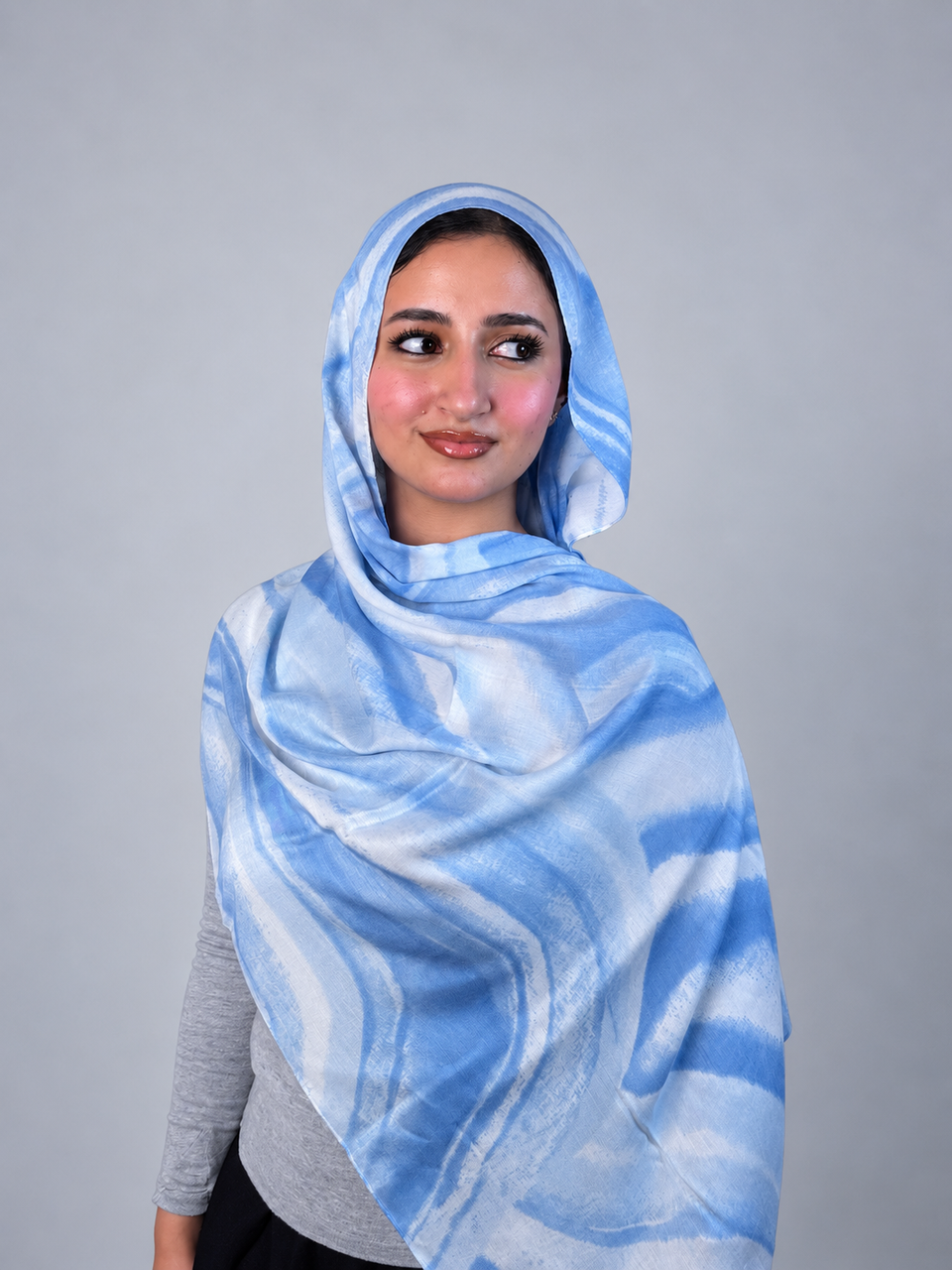Shlosen scarf- blue