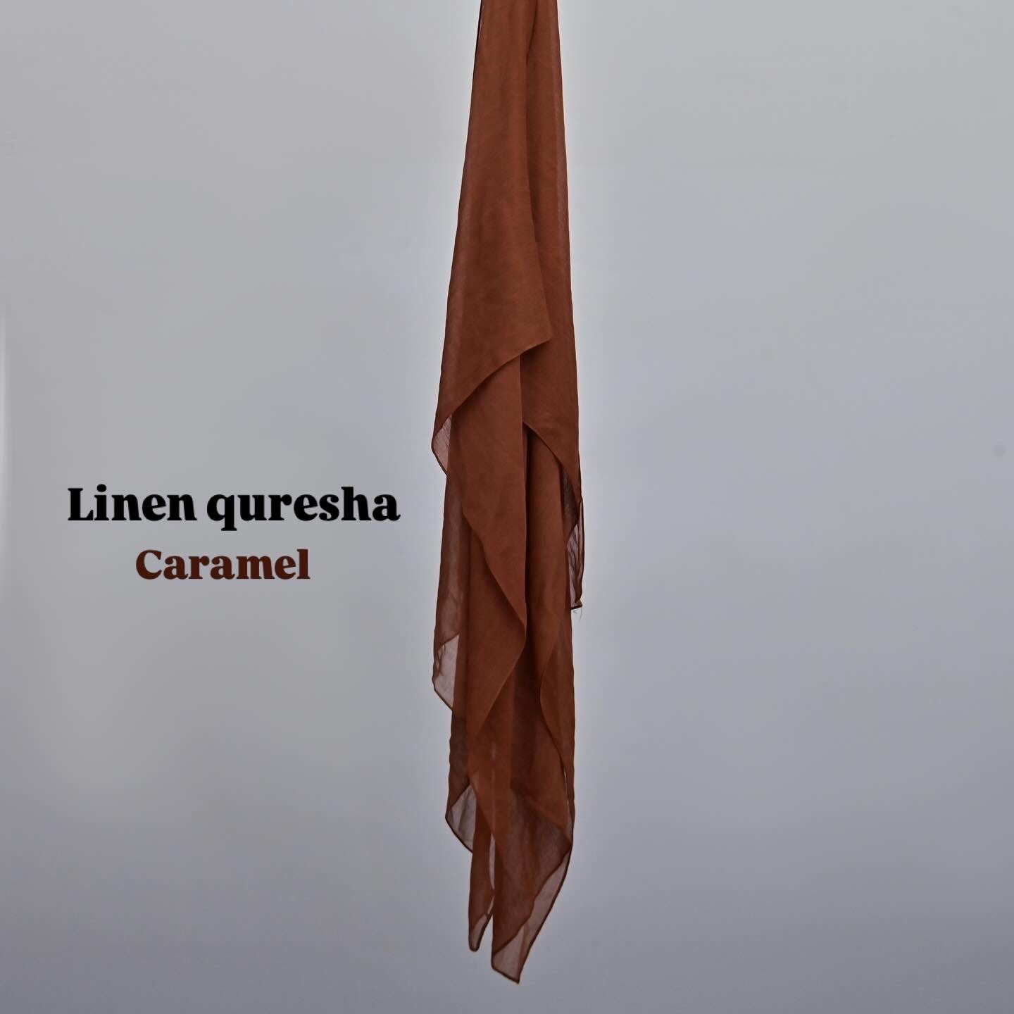 Linen quresha ( Caramel )