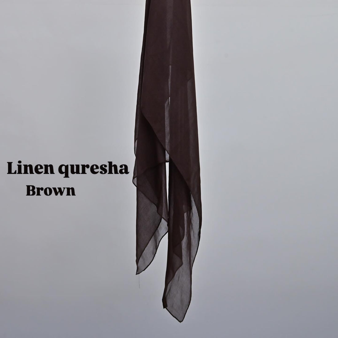 Linen quresha ( Brown)
