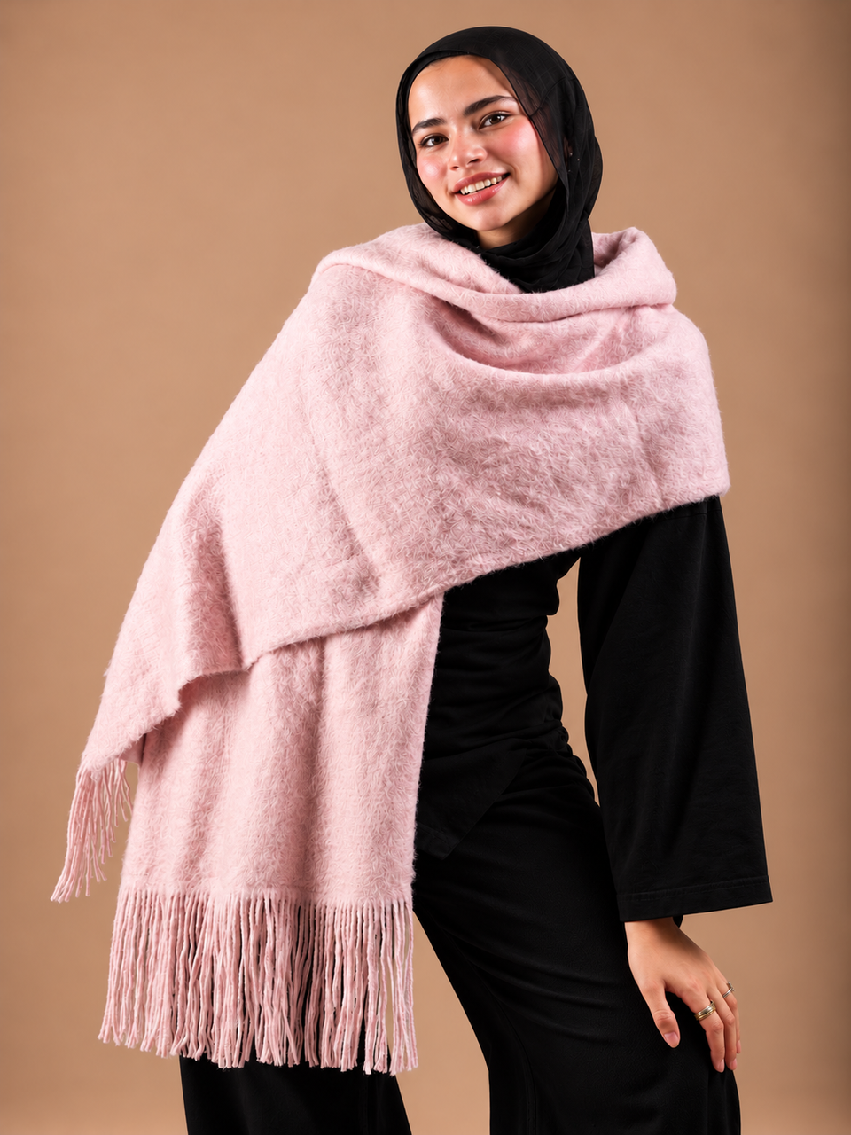 Winter Shawl - pink