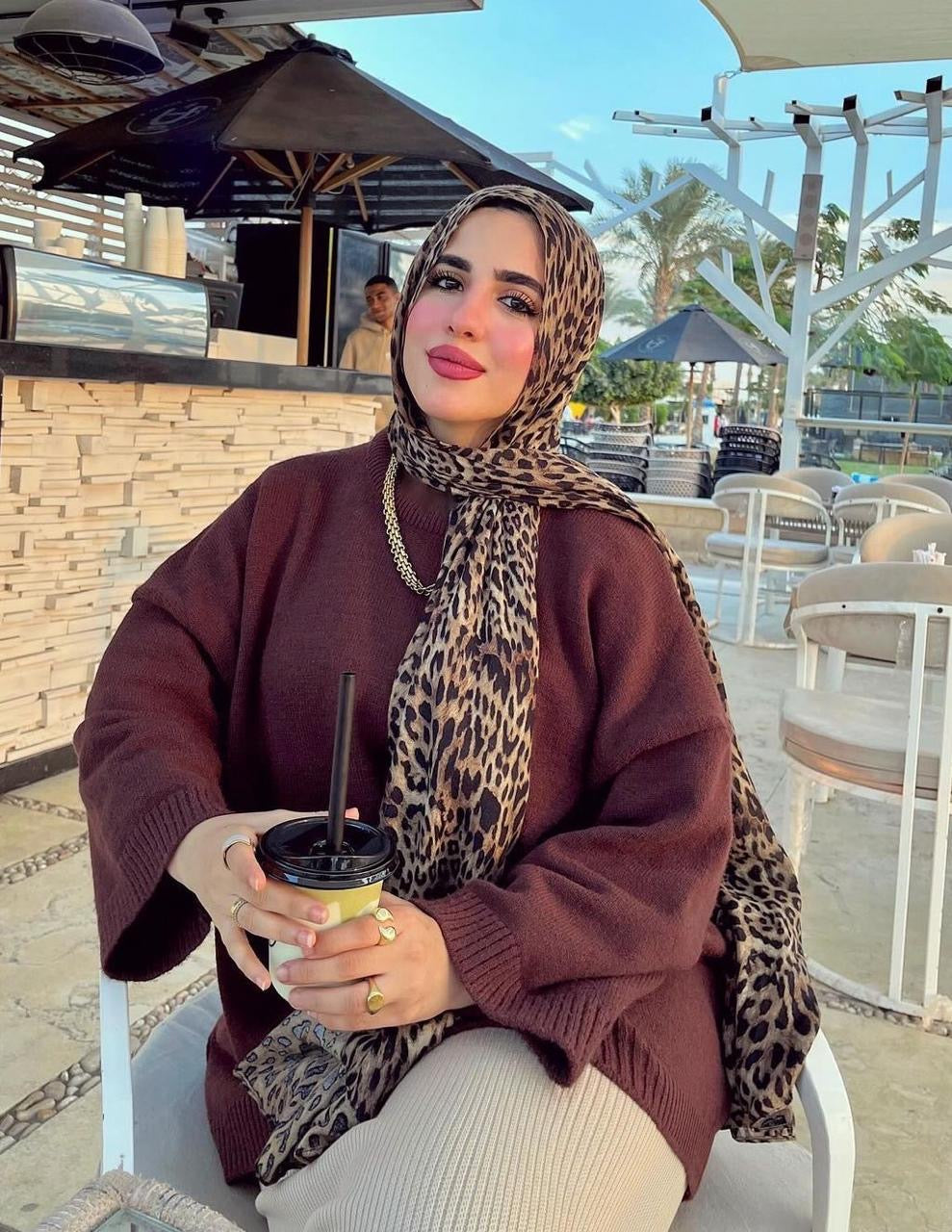 Beige leopard