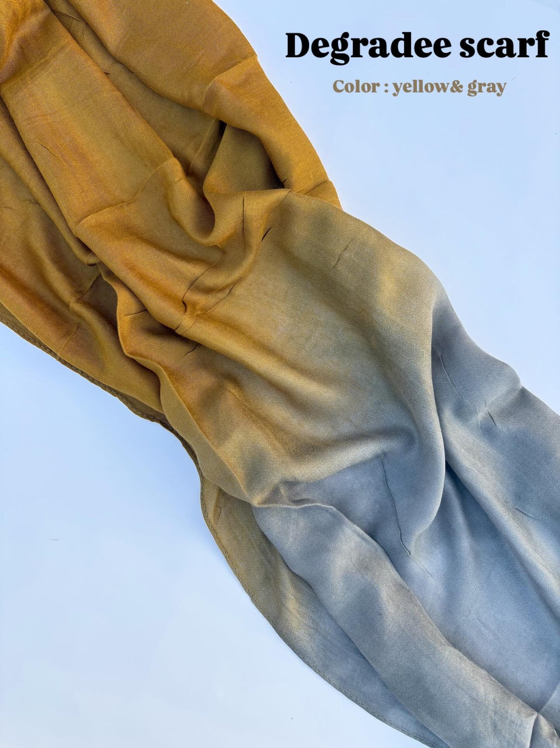 Degradee yellow &amp; grey