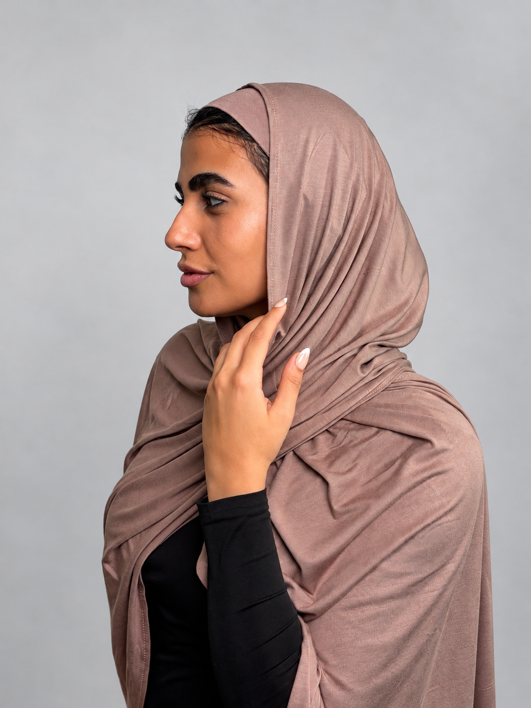 Gel lycra with bandana- Dark coffee