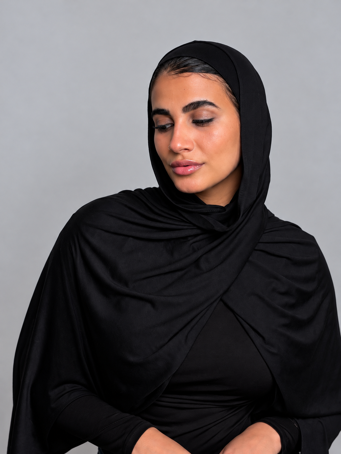 Gel lycra with bandana - black