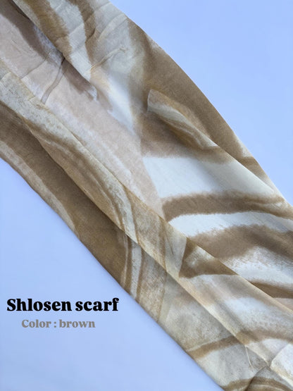 Shlosen scarf - brown