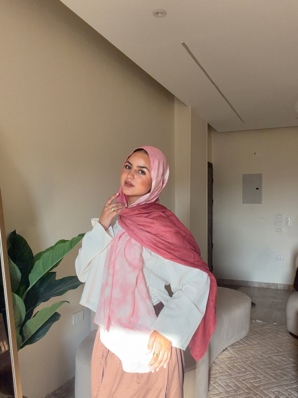 Degradee cashmere &amp; baby pink