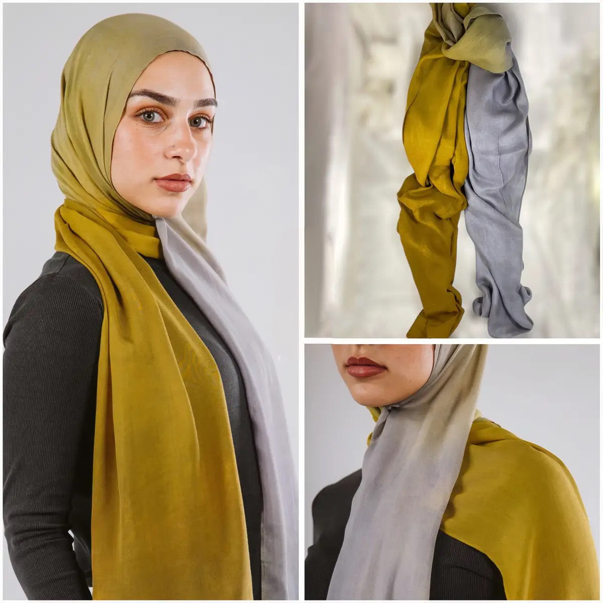 dark yellow &amp; gray Degradee