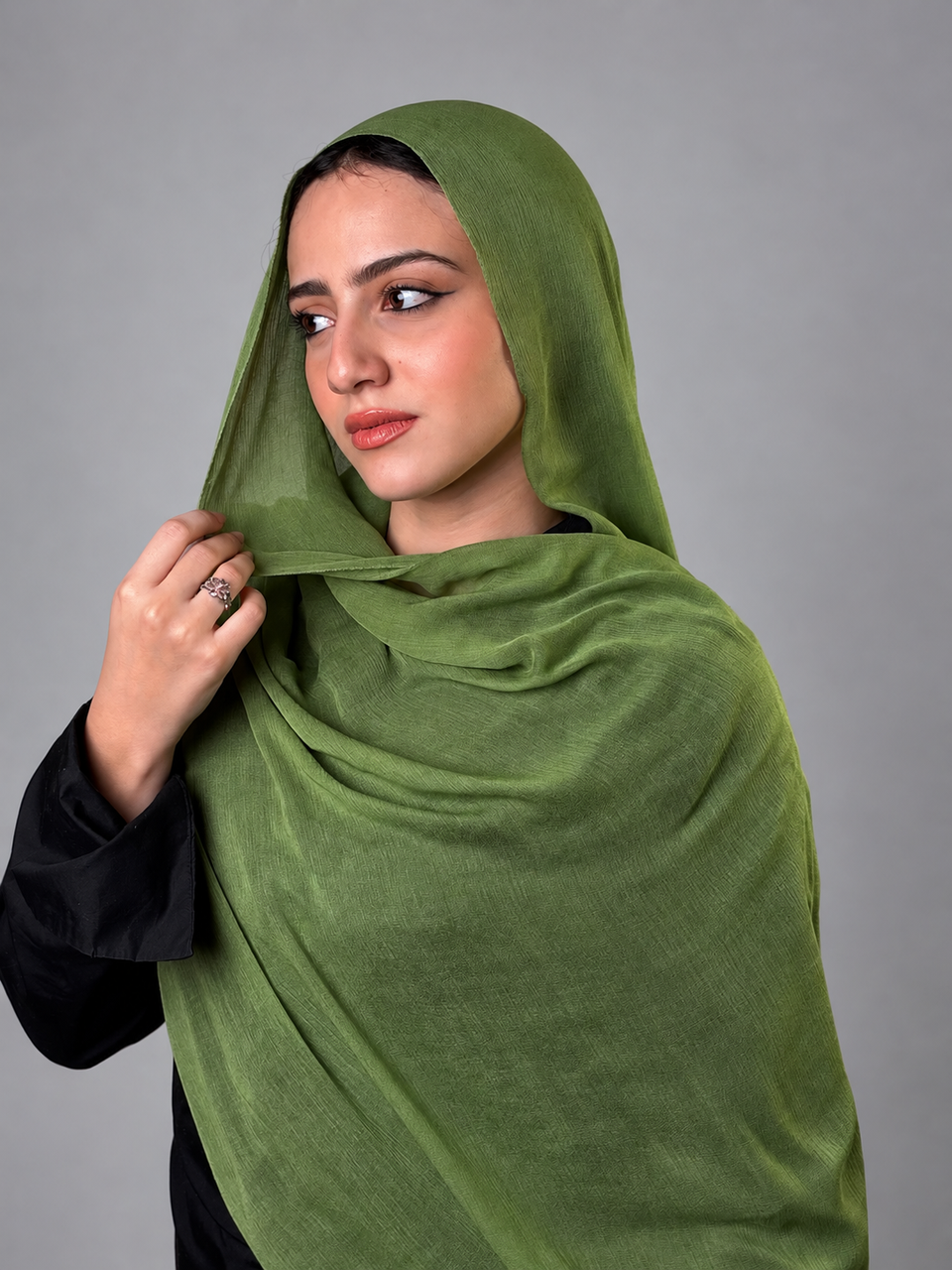 Linen quresha - pistachio