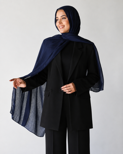 Modal cotton - navy blue