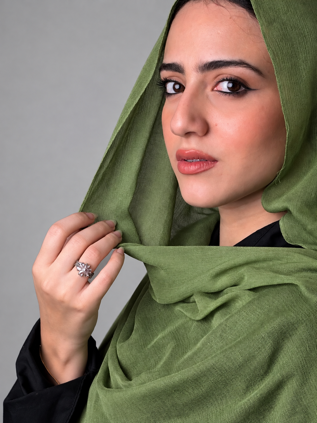 Linen quresha - pistachio