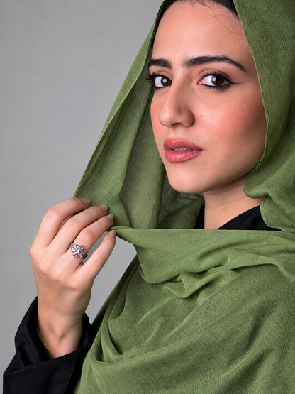 Linen quresha - pistachio