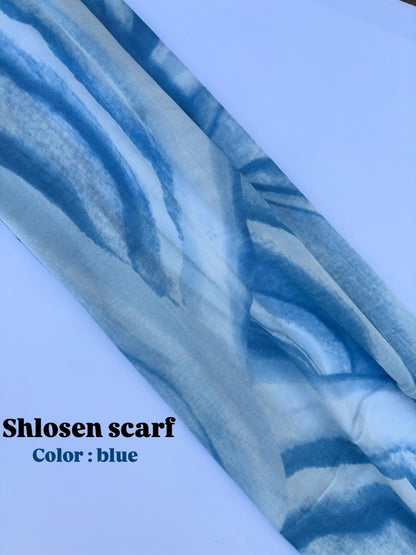 Shlosen scarf- blue