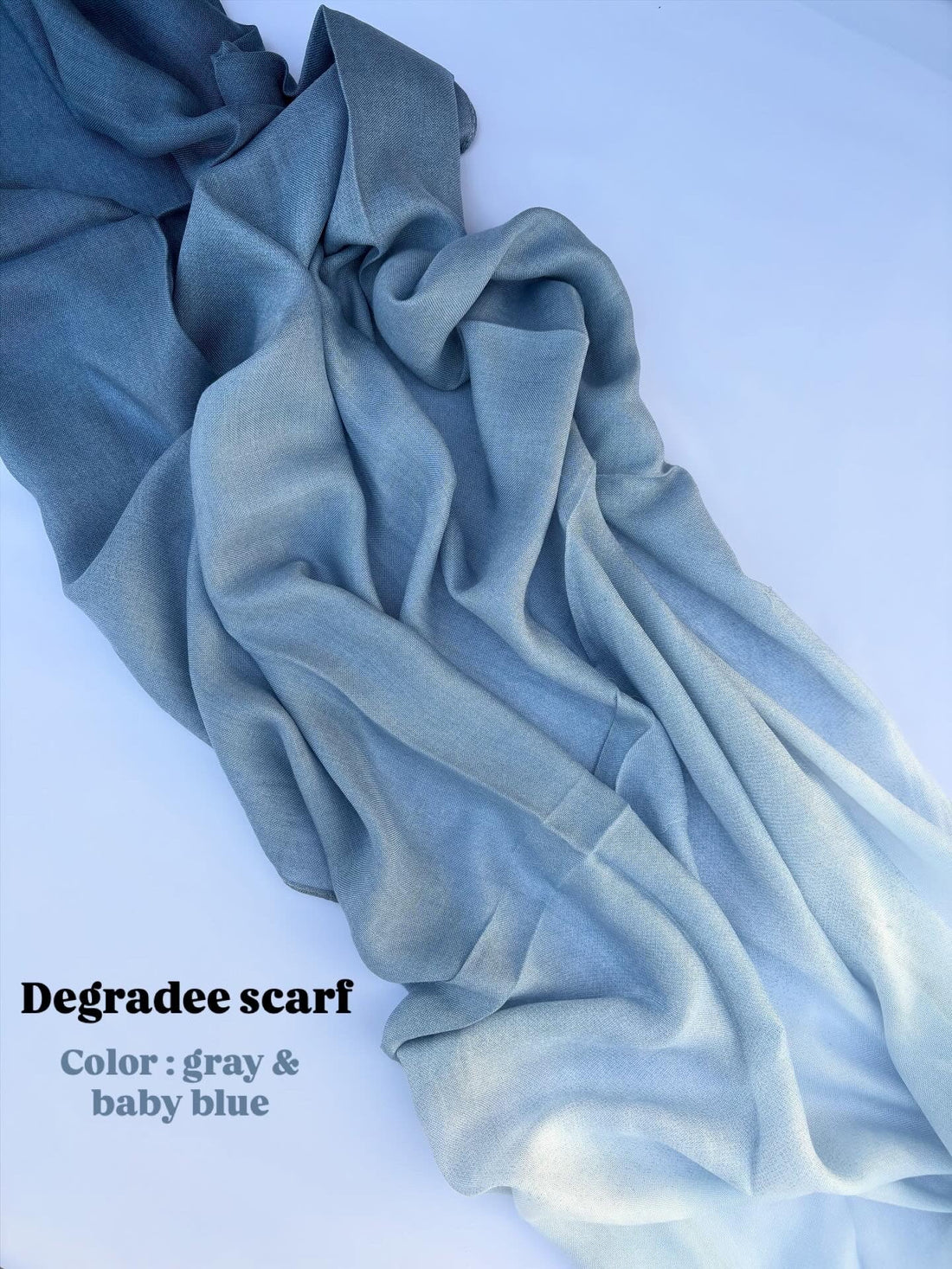 Degradee gray &amp; baby blue