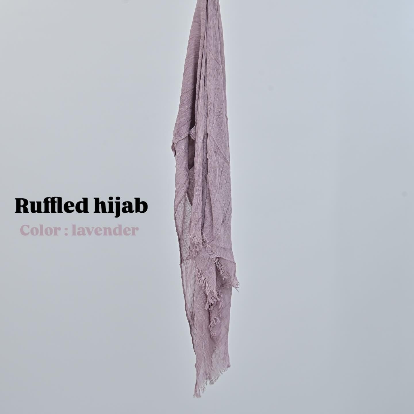 Ruffled scarf ( lavender )