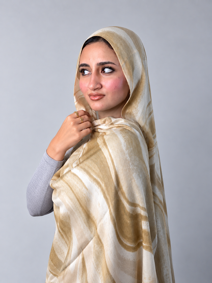 Shlosen scarf - brown