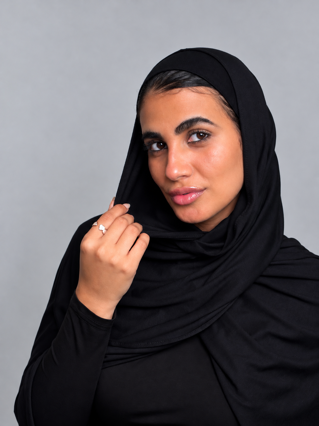 Gel lycra with bandana - black