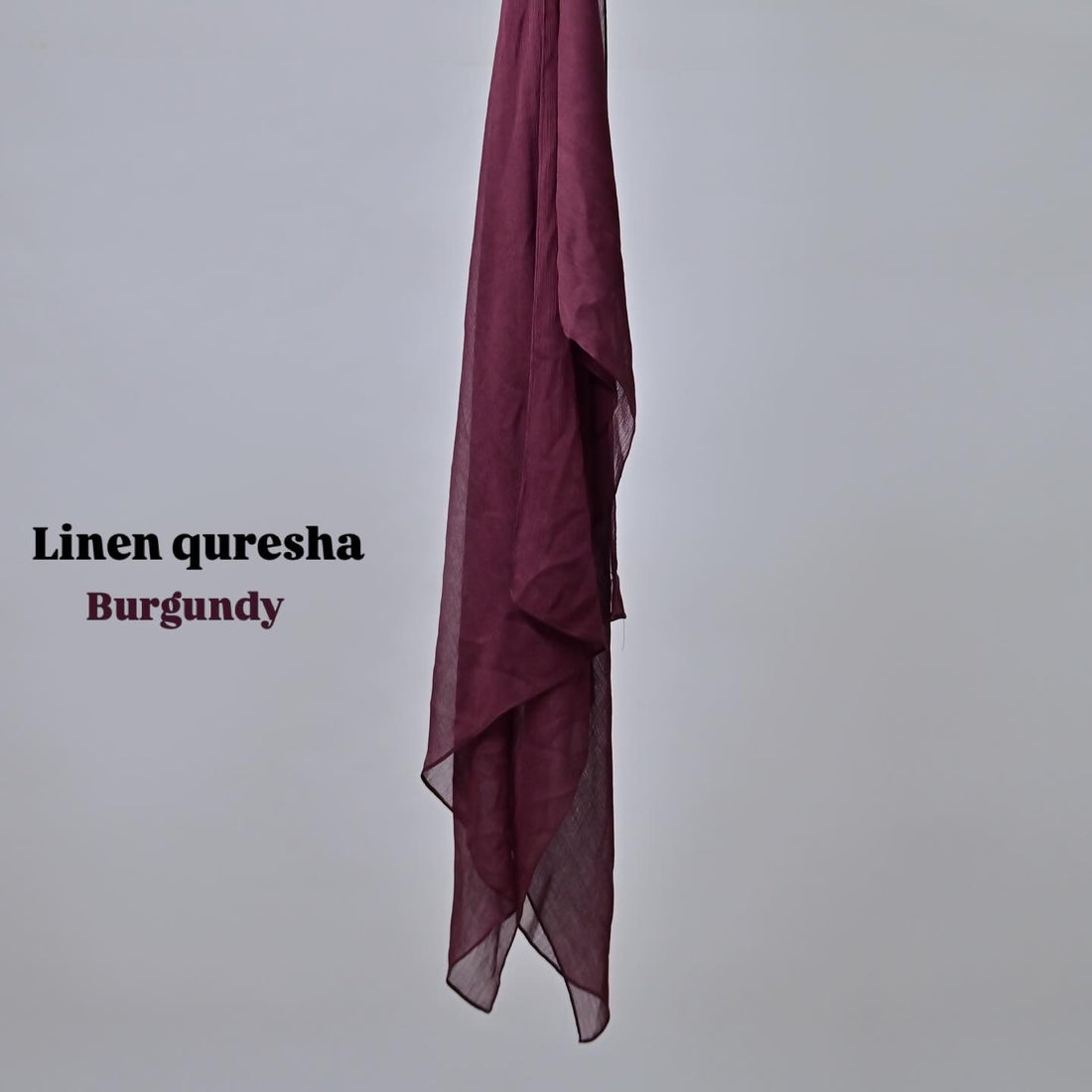 Linen quresha ( Burgundy)
