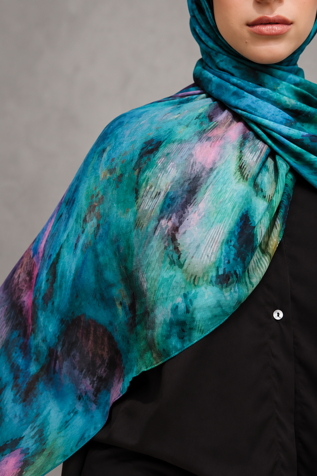 Peacock scarf