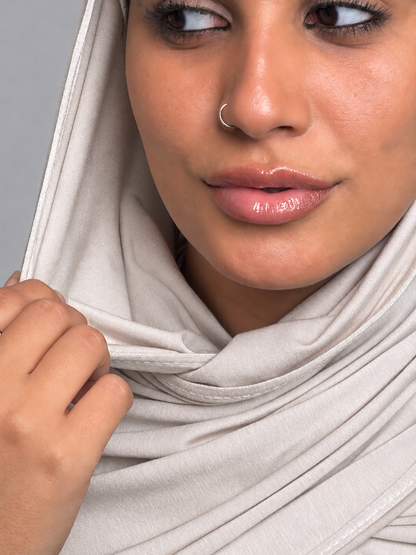Gel lycra with bandana - nude coffee