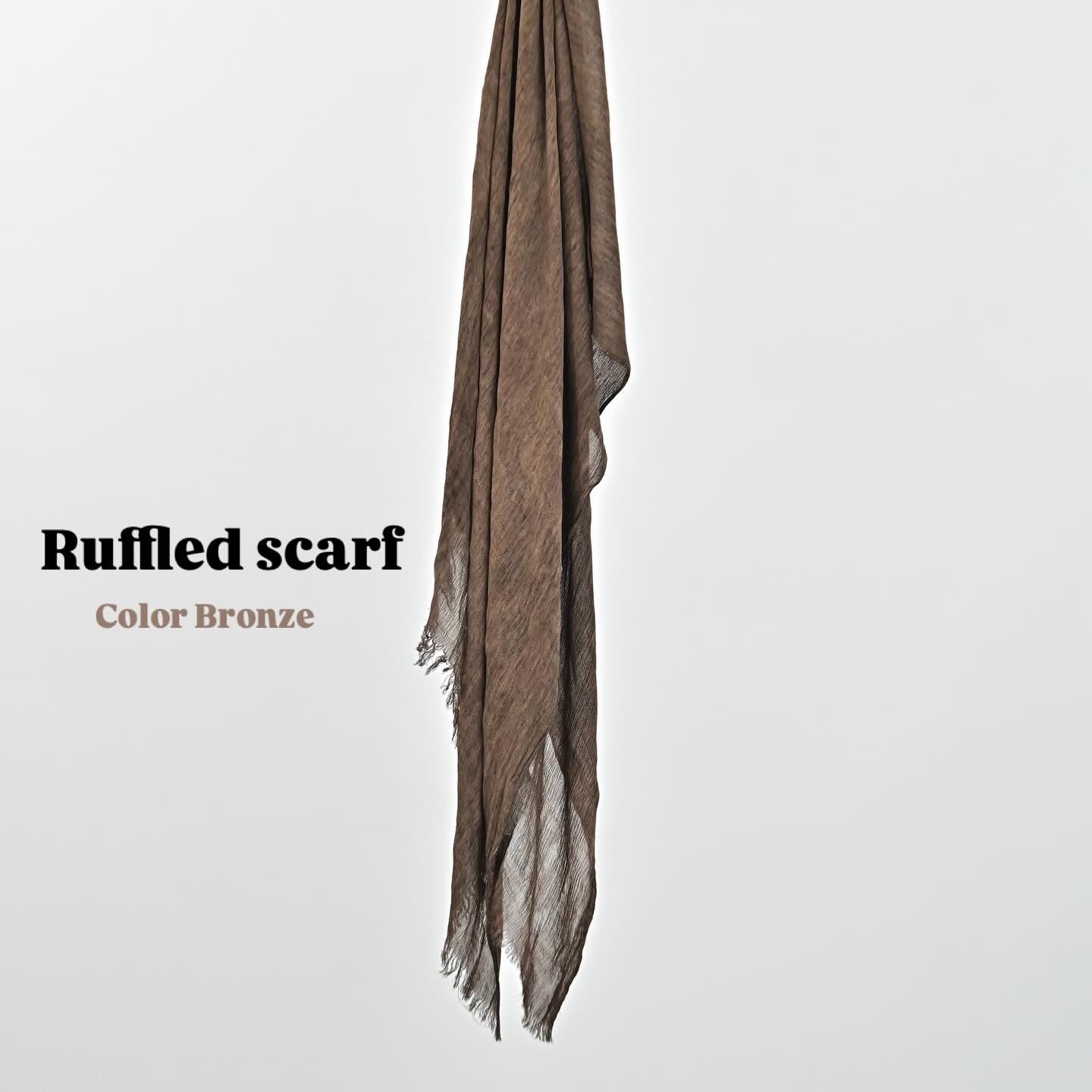 Ruffled scarf ( Bronze )