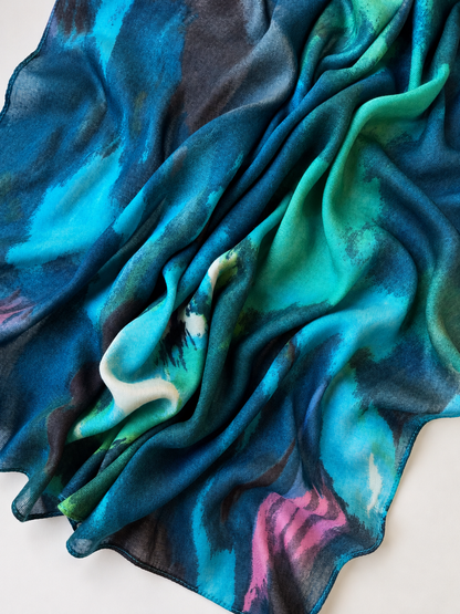 Peacock scarf
