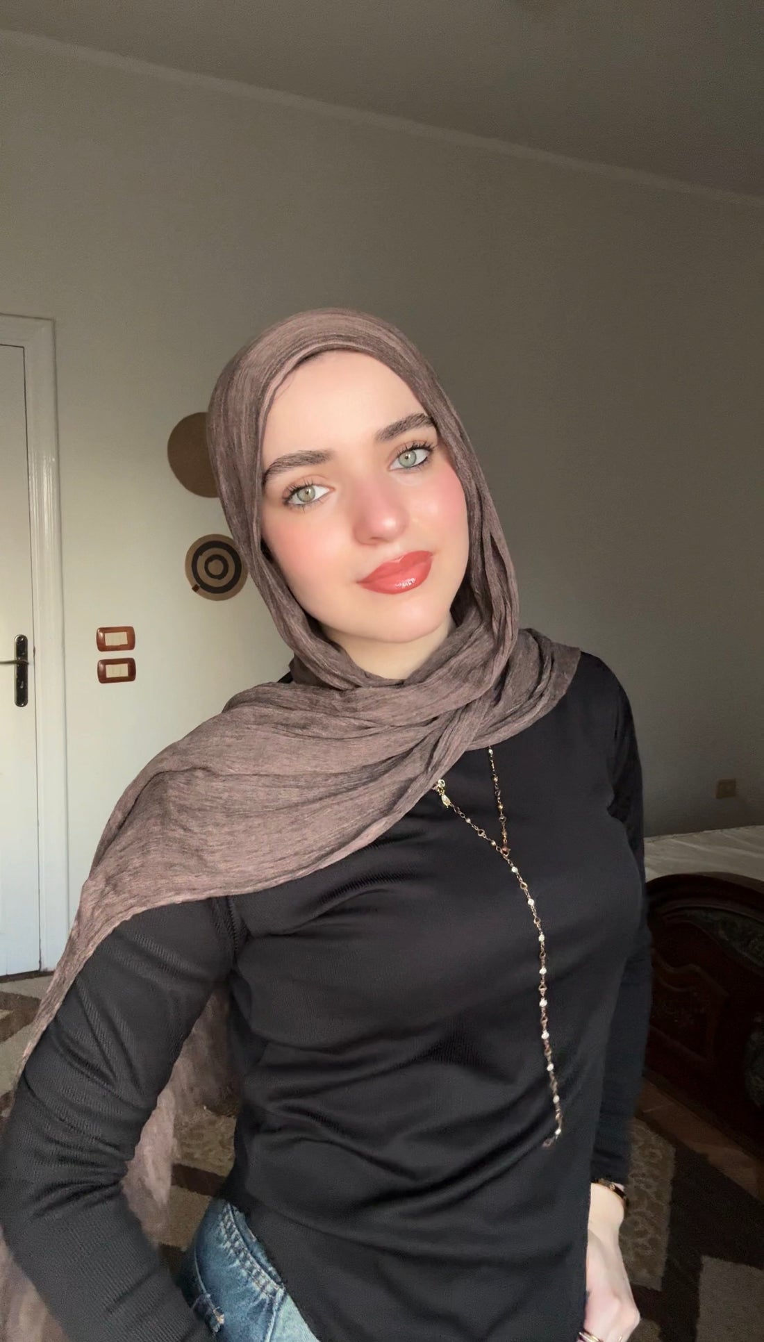 Ruffled scarf ( Bronze )
