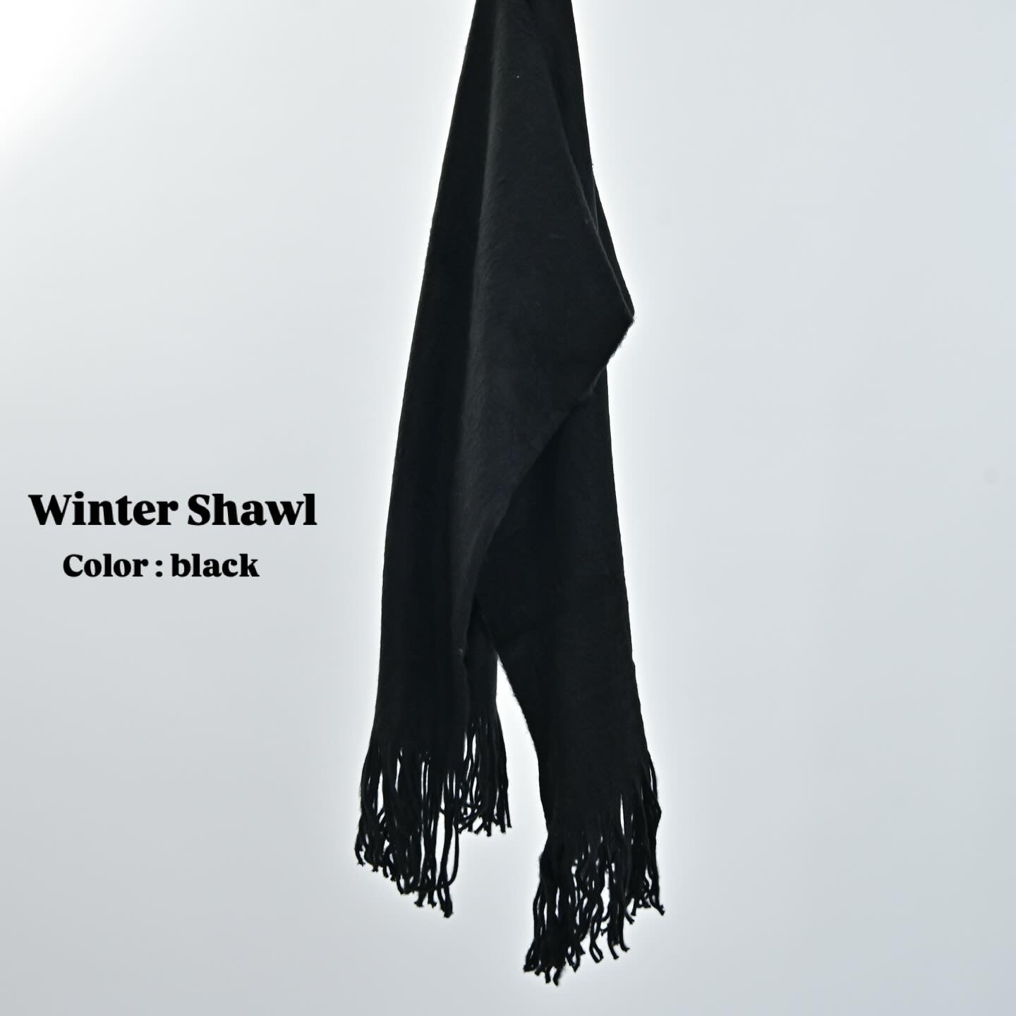 Winter Shawl ( black )