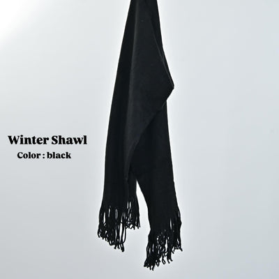 Winter Shawl ( black )