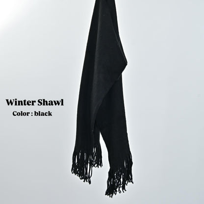 Winter Shawl - black