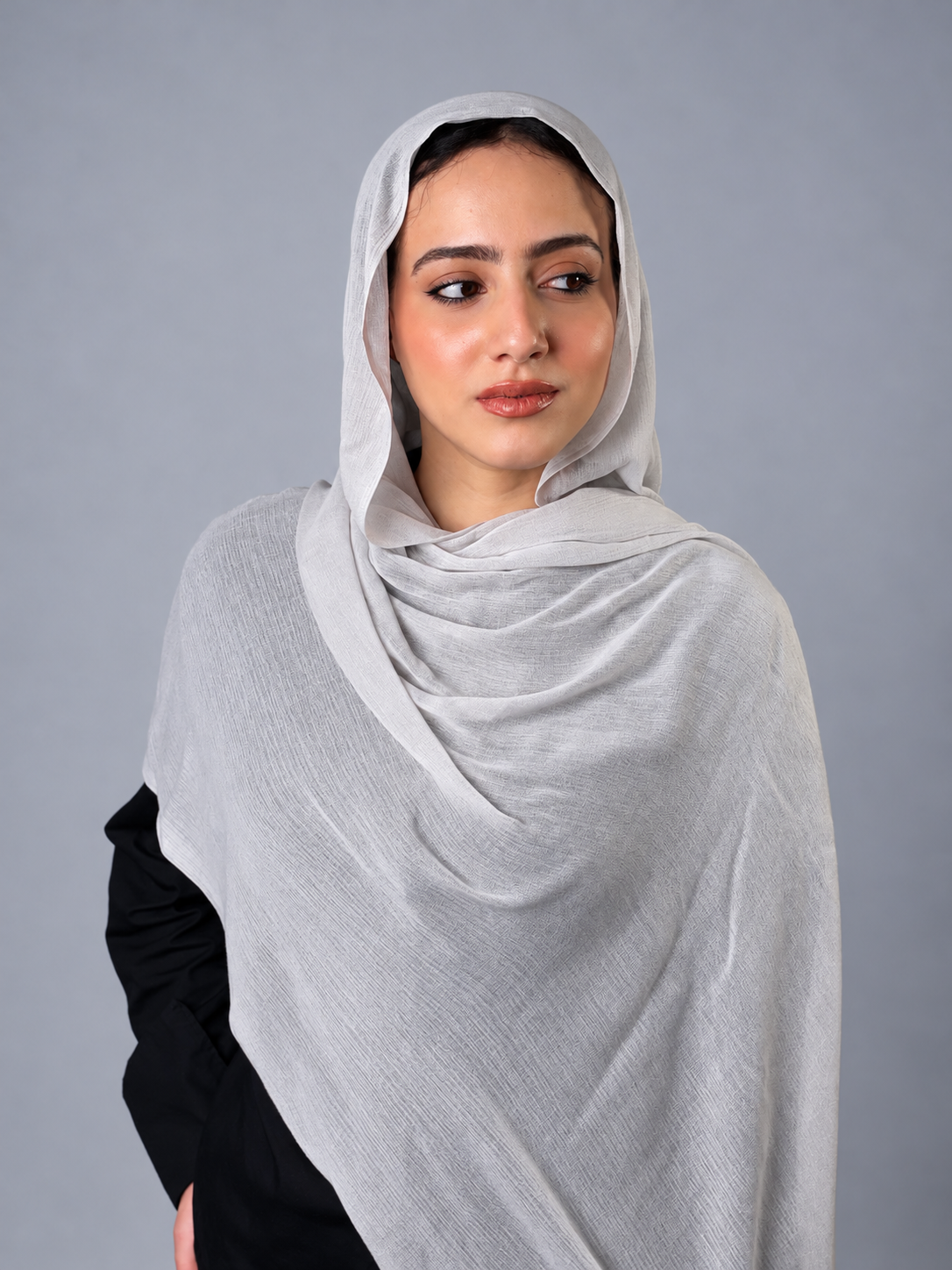 Linen quresha - light gray