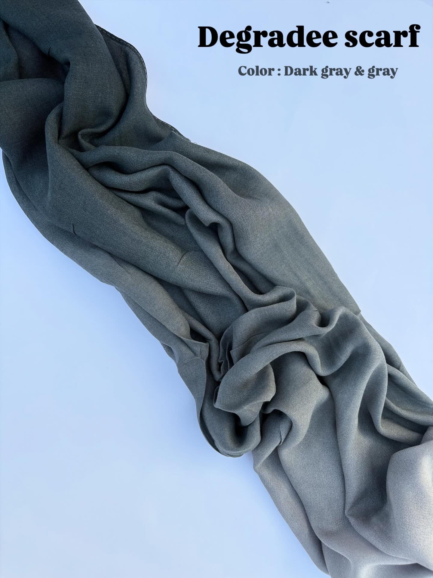 Degradee Dark grey &amp; grey