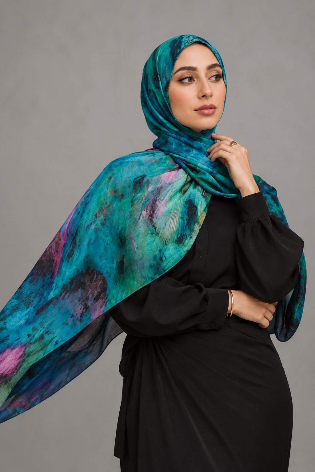 Peacock scarf