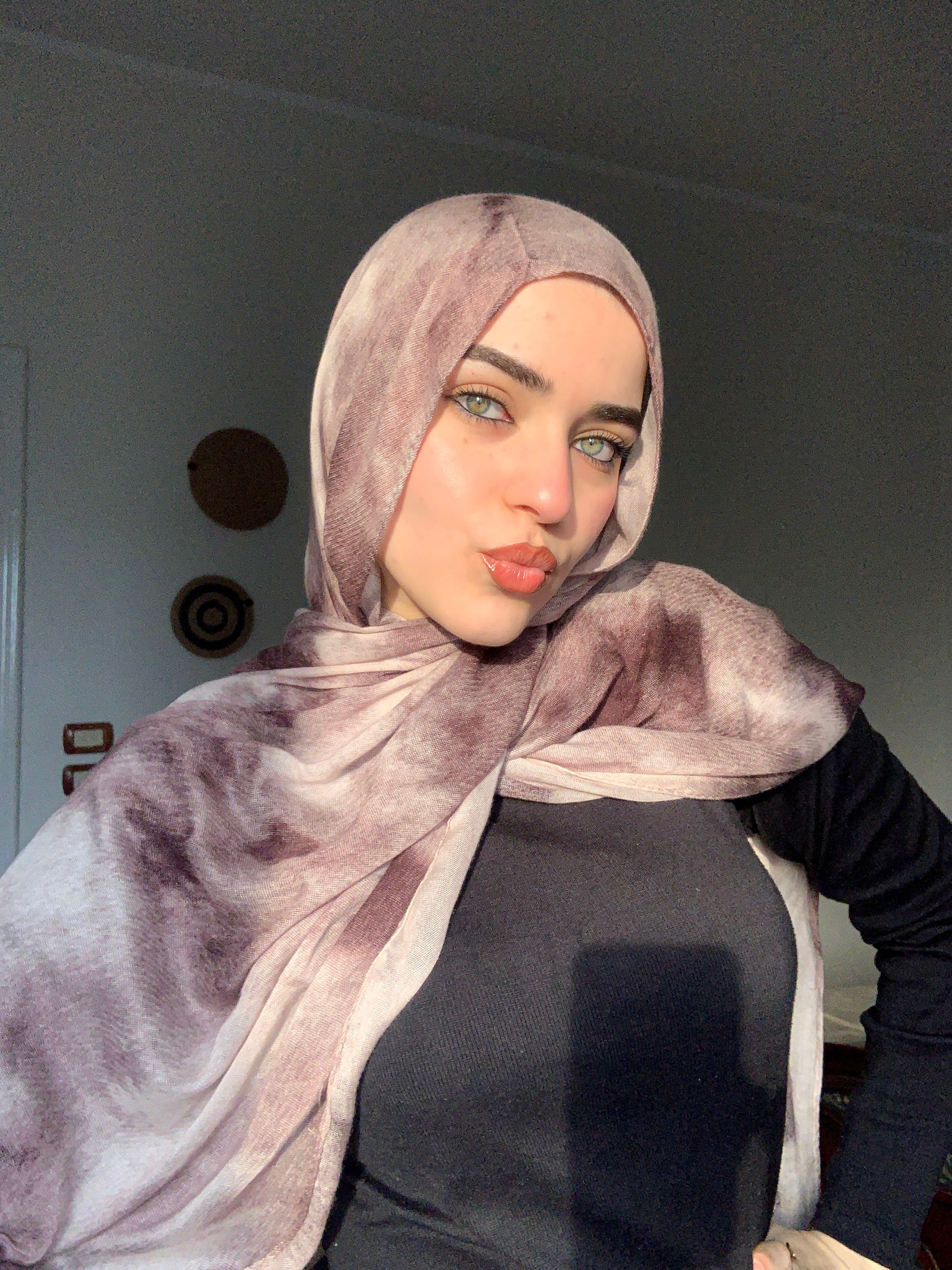 Midnight scarf - coffee