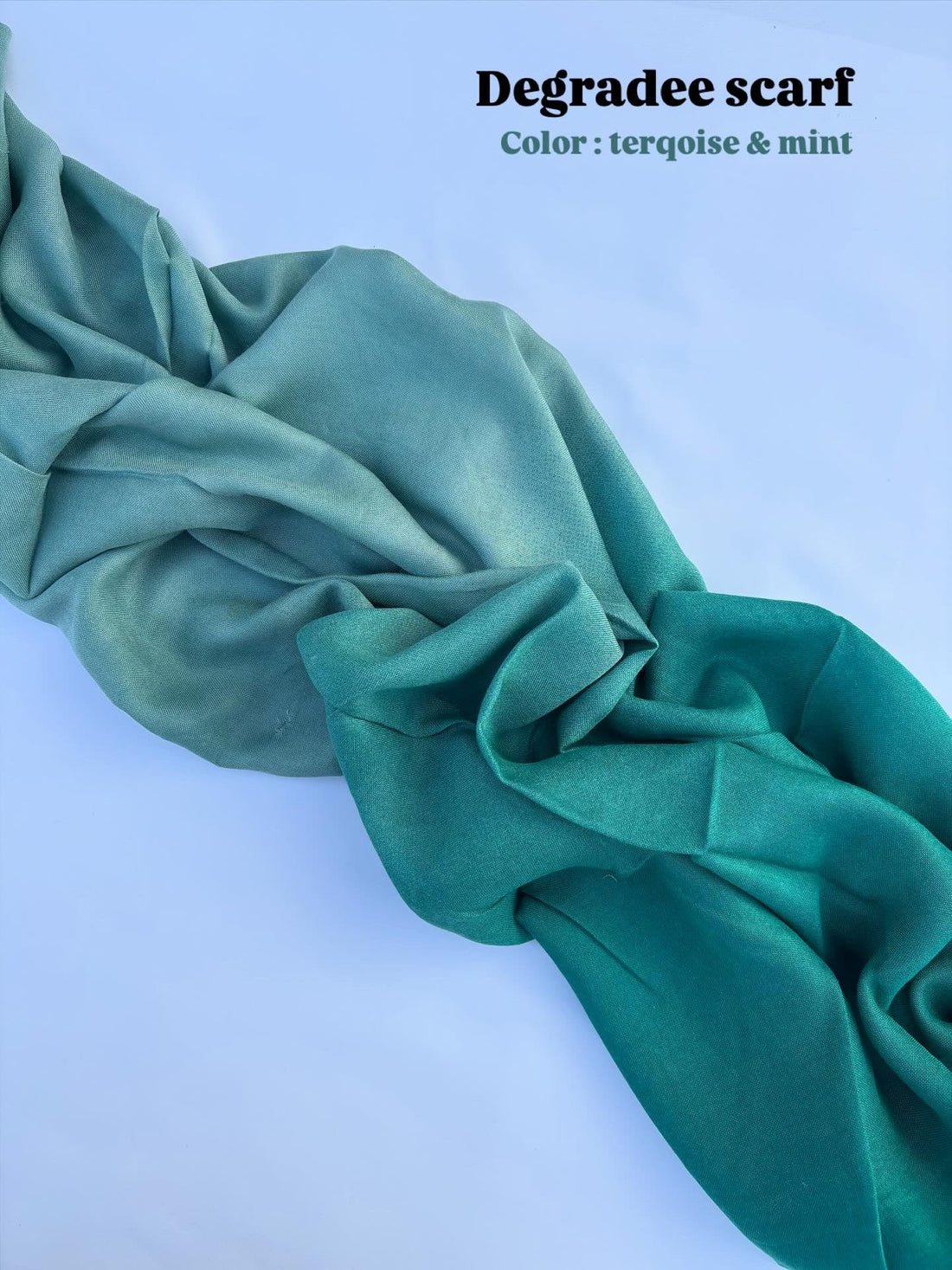 Degradee terqoise &amp; mint