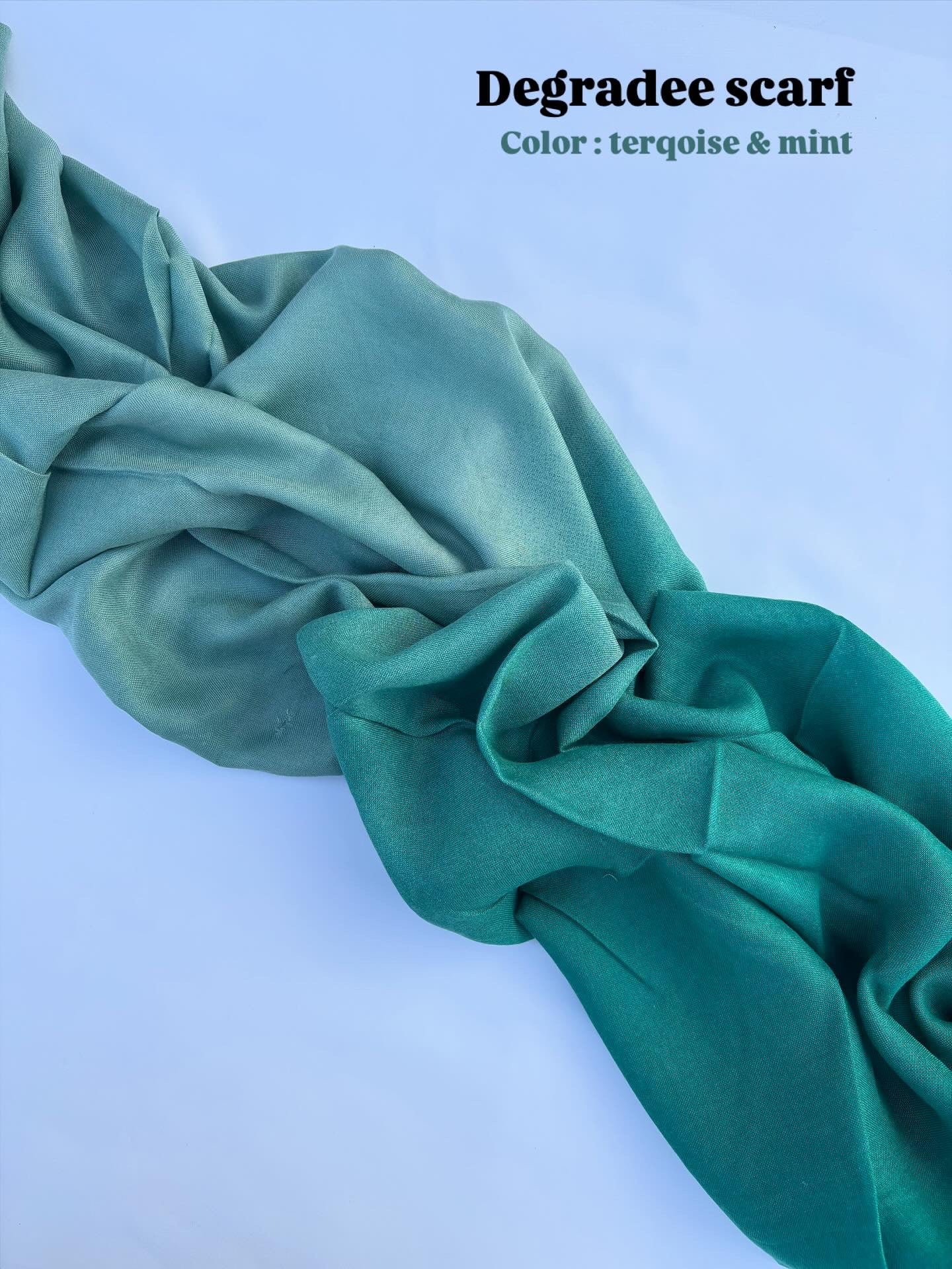 Degradee terqoise &amp; mint