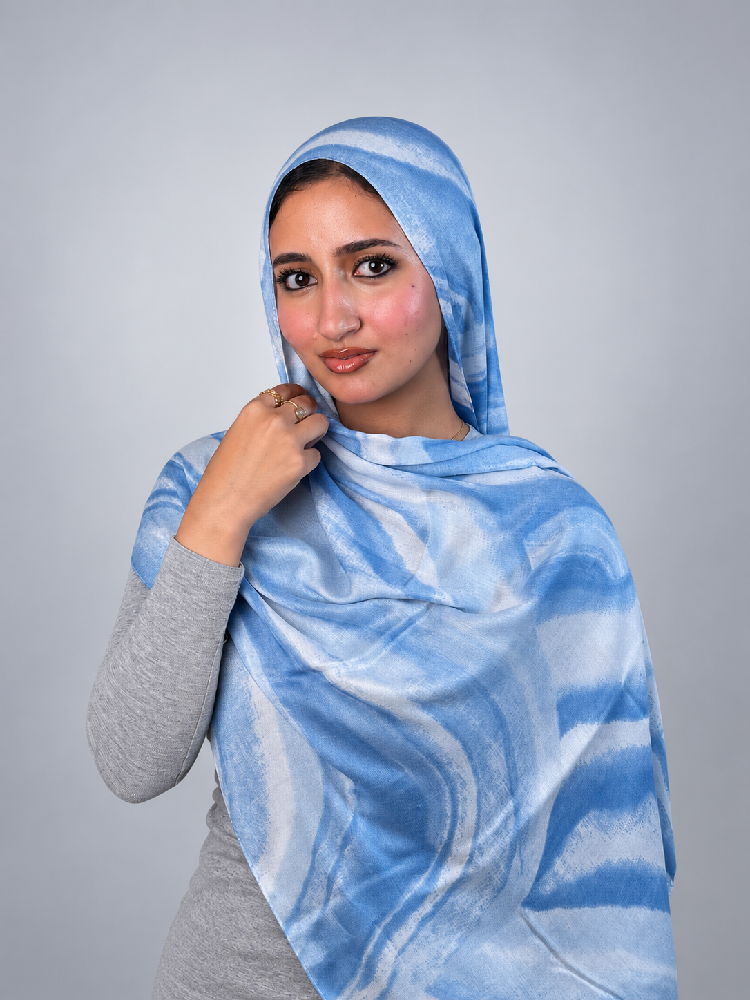 Shlosen scarf- blue