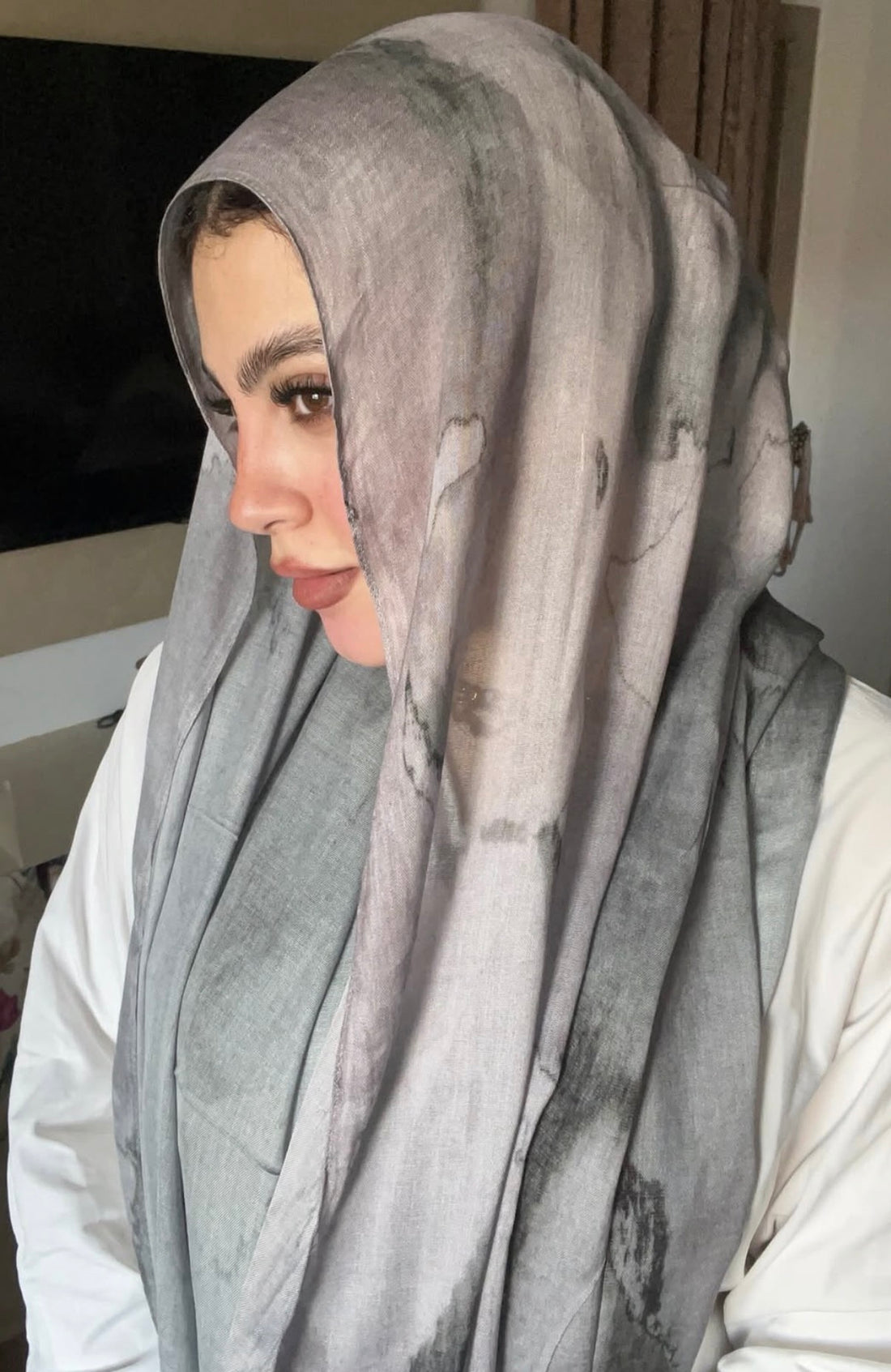 Linen stone (gray&pink)