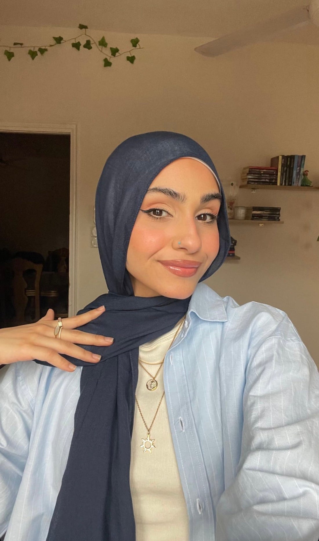 Modal cotton - navy blue