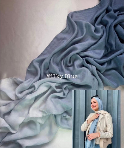 Degradee blue &amp; baby blue