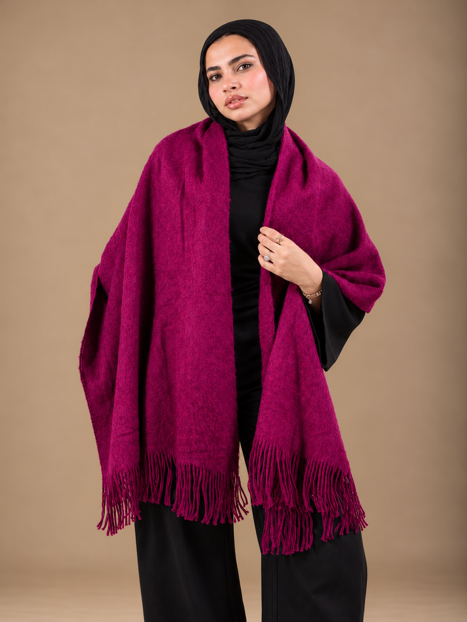 Winter Shawl - purple