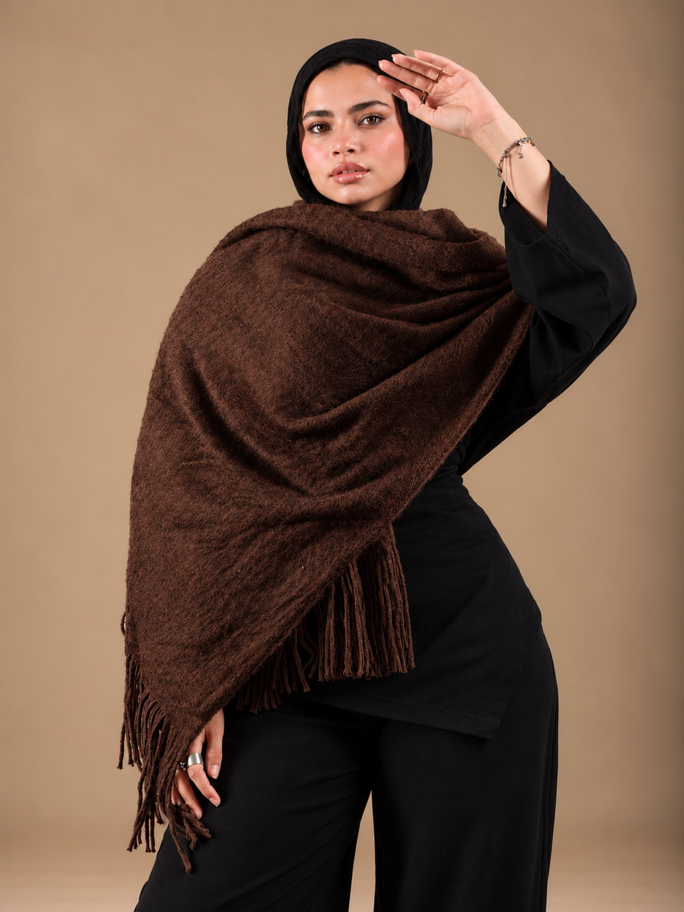 Winter Shawl - Brown